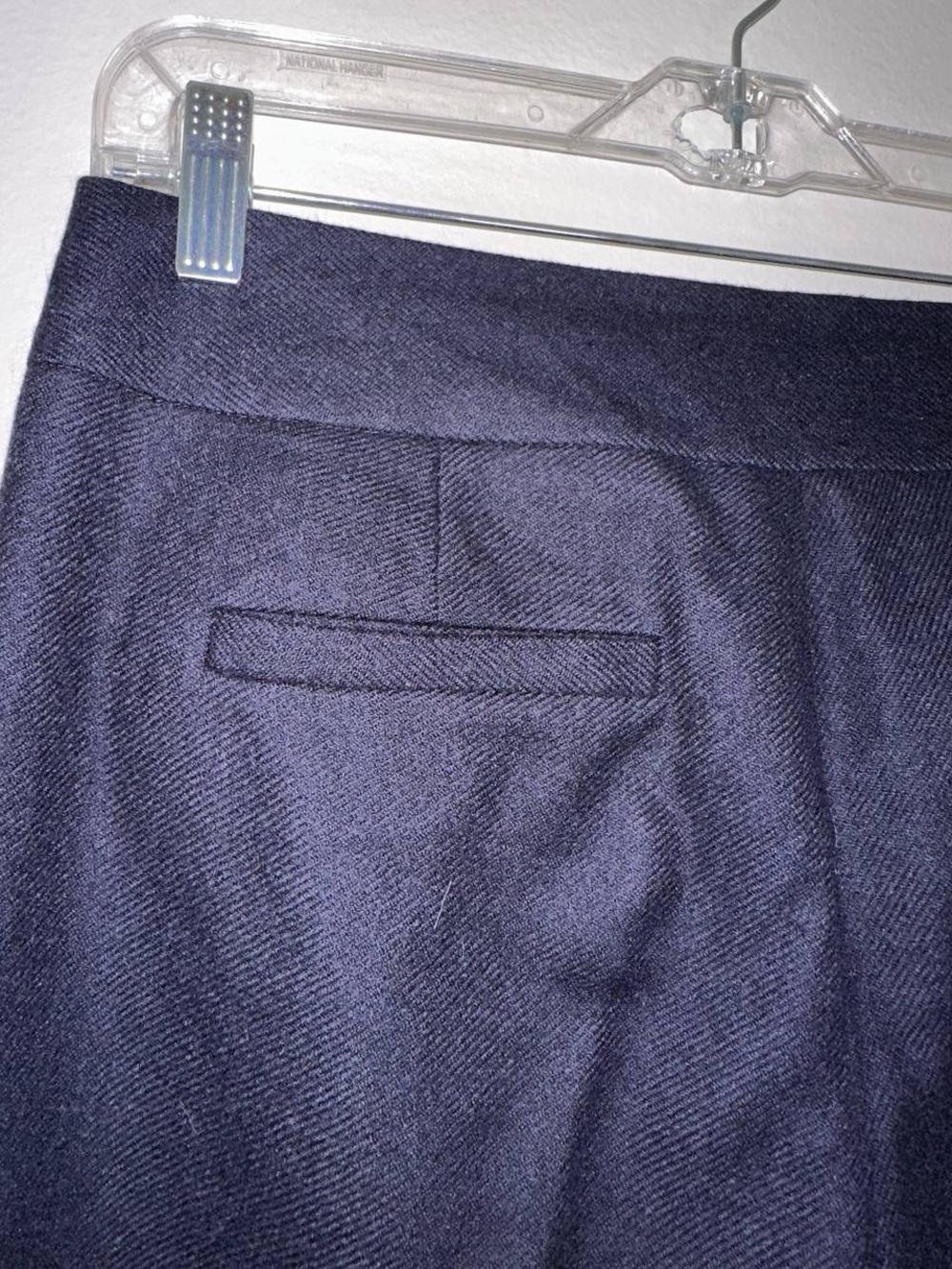 J. Crew Navy Straight-Leg Dress Trousers - Picture 5 of 10